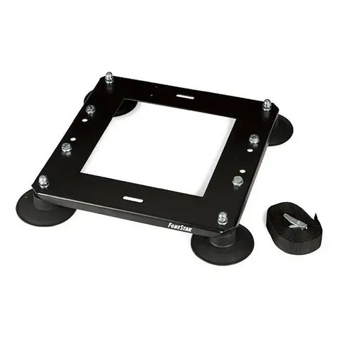 Soporte Cuadrado Bocina Techo De Vehículo Fonestar Sav-4 Negro Ventosas Altavoces Exterior