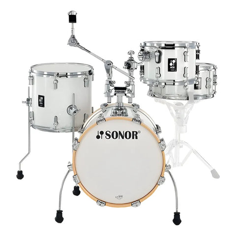 Bateria Bombo De 16  Sonor S/stands Aq2 Safari Set Whp Blanco Aperlado