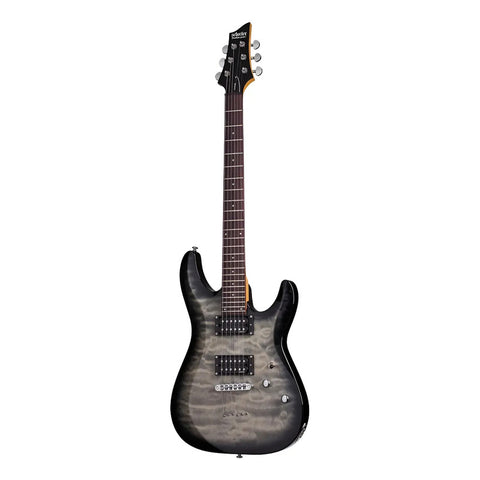Guitarra Eléctrica Schecter C-6 Plus Charcoal Burst Diapasón Palo Rosa Diestro Palo De Rosa