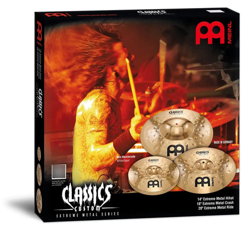 Paquete De 4 Platillos Hi Hats Crash Ride, Meinl Cc-em480