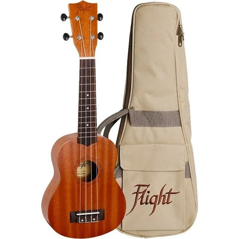 Ukelele Soprano Acústico Sapeli Africano, Flight Nus310 Natural