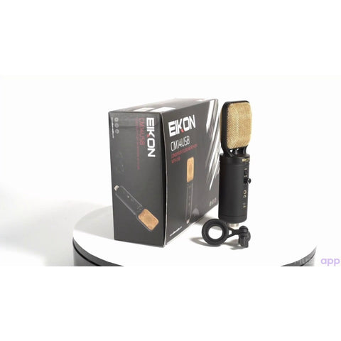 Micrófono De Condensador Xlr/usb De Mano Eikon Cm14usb Negro