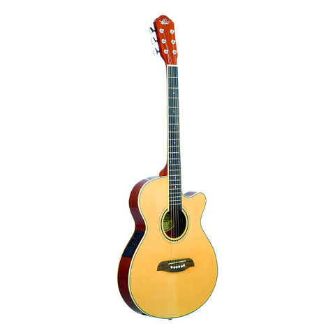 Oscar Schmidt Og8ce Nat Guitarra Electroacústica Folk Nat Color Natural