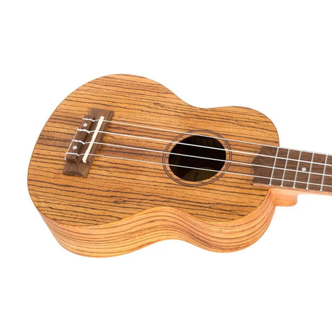 Ukulele Soprano 12 Trastes Zebrawood, Flight Dus322 Zeb/zeb Marrón