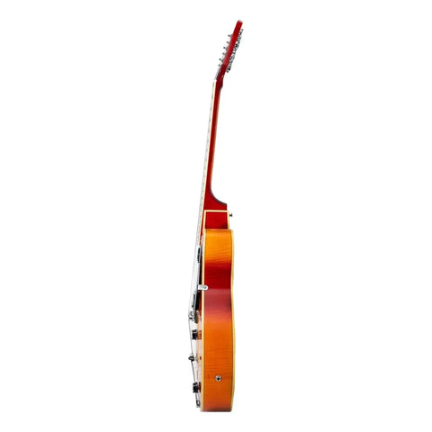 Guitarra Eléctrica Mars Cherry Sunburst Archtop Color Naranja Material Del Diapasón Maple Orientación De La Mano Diestro