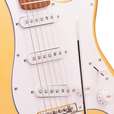 Guitarra Eléctrica Babilon Epic Ii-gd Stratocaster 6 Cuerdas Golden Diestro Color Dorado