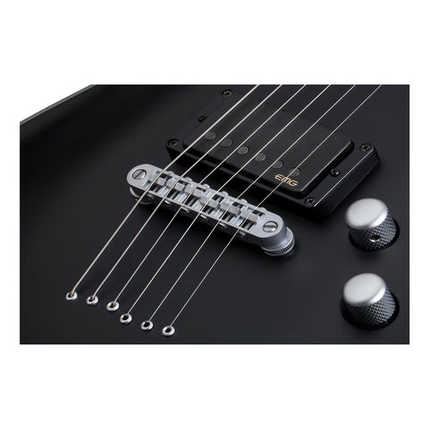 Guitarra Eléctrica Schecter C-1 Platinum Diapasón Ébano Caoba Satin Black