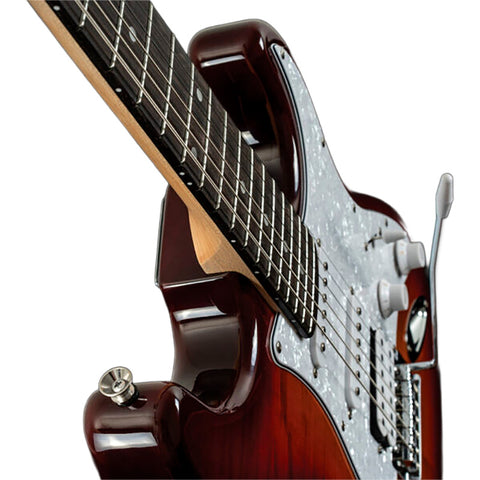 Guitarra Eléctrica Washburn Strato Sdfsb-u Sunburst Diestro Naranja Claro Maple