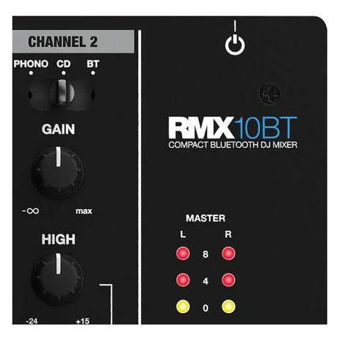 Mezcladora De Dj Bluetooth De 2 Canales Reloop Rmx-10 Bt