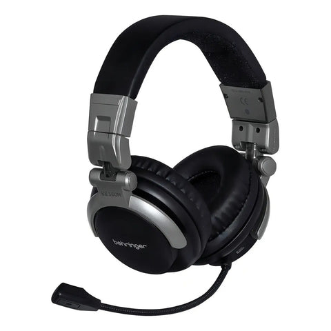 Audifonos Behringer Bb 560m Con Micrófono Dj Gamer Podcaster Color Negro