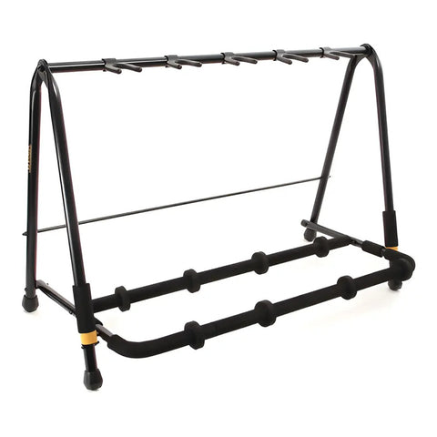 Hercules Gs525b Atril Soporte Stand Para 5 Guitarras / Bajos Color Negro