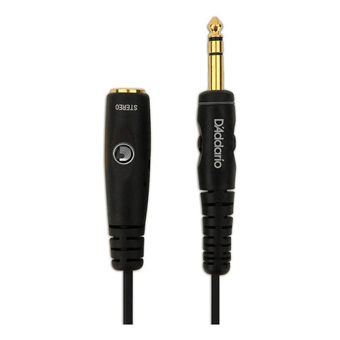 Cable Extensión Auriculares 6m 1/4  Plug Chapado Oro Planet Waves