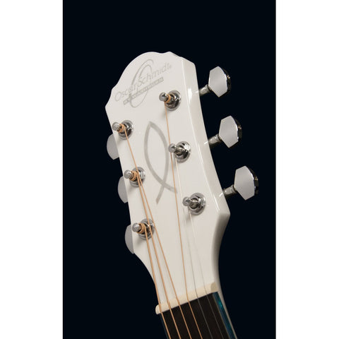 Guitarra Electroacustica Blanca Oscar Schmidt Og10ce Whi White Diestro