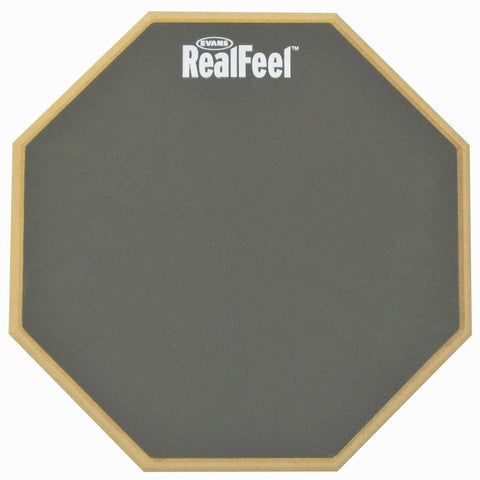 Practicador 12 PuLG Una Cara De Hule 8 Mm Evans Rf12g Gris Oscuro