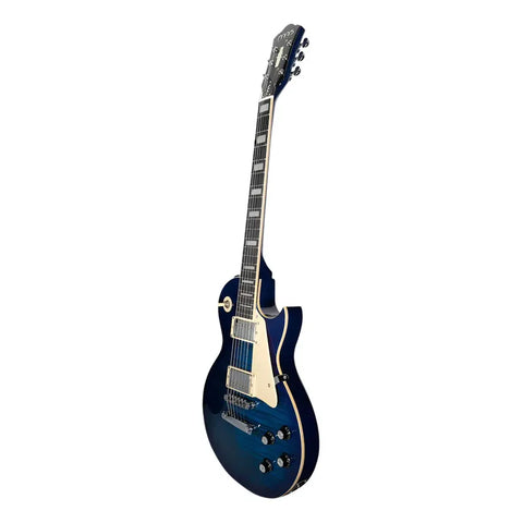 Guitarra Eléctrica 6 Cuerdas Mars Les Paul Traditional Blue Color Azul Material Del Diapasón Palisandro Orientación De La Mano Diestro Palo De Rosa