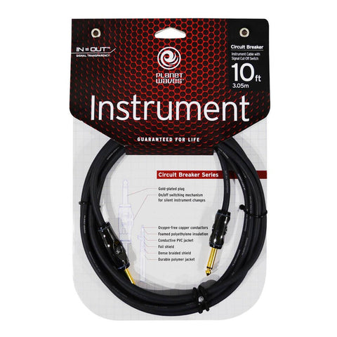 Cable Para Instrumentos Con Interruptor Planet Wave Pw-ag-10