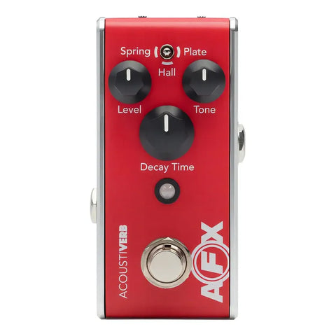 Pedal Fishman Pro-afx-rv2 Mini Reverb Acústico Rojo