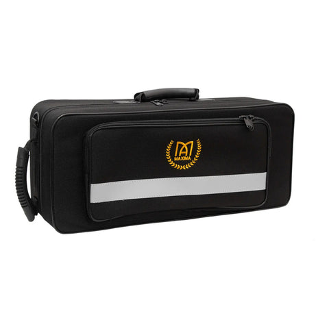 Trompeta Laqueada Tonalidad Bb Con Estuche Maxima Kftr-100g Laqueado