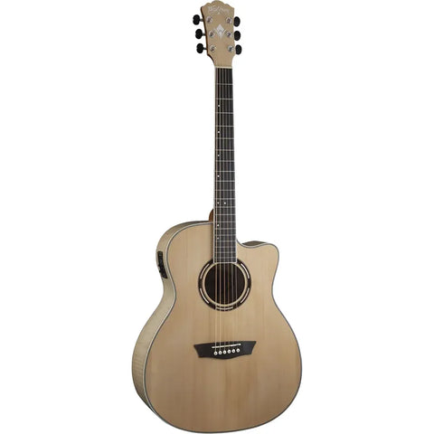 Washburn Apprentice Ag40ce Guitarra Electroacústica Para Diestros Natural Brillante Diestro