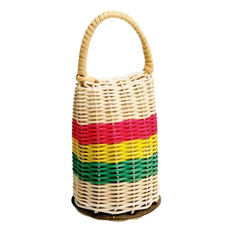 Maracas Percusion Caixixi De Ratan Meinl Cax3 Large Color Marrón Claro