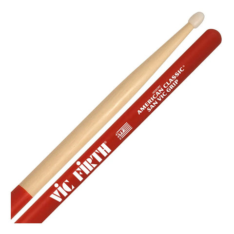 Baquetas 5a Punta De Nylon American Classic Vic Firth 5anvg Rojo/natural