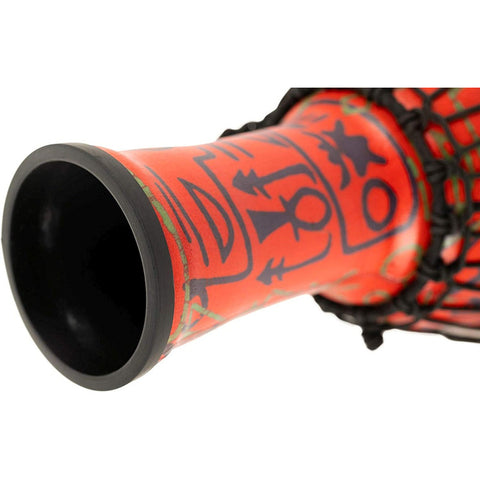 Djembe Junior De 7 Pulgadas Color Pharaoh´s Script Meinl Jrd Rojo