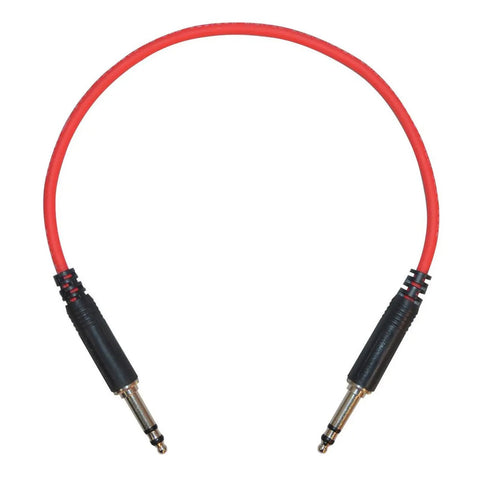 Cable Para Parcheo Color Rojo Trs 1/4 10cm Switchcraft Lf1rx