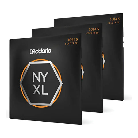 Paquete 3 Set Cuerdas Guitarra Eléctrica D'addario Nyxl1046