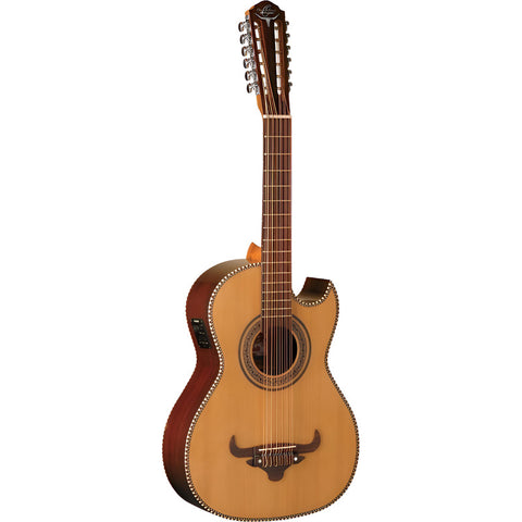 Bajo Sexto Electroacústico, Oscar Schmidt Oh52se Diestro Marrón Barnizado 12