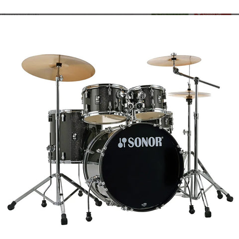 Bateria Sonor C/platillos 5 Pzas Aqx Stage Set Black Midnigh Negro