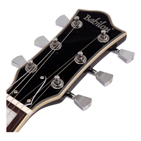 Guitarra Eléctrica Con Case Serie Unique Cosmos Ii-bk Babilo Color Negro