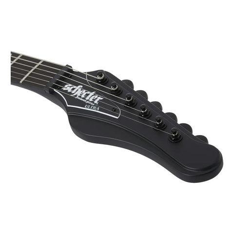Guitarra Eléctrica Schecter Ultra Pelham Satin Black Color Negro Orientación De La Mano Diestro Ébano