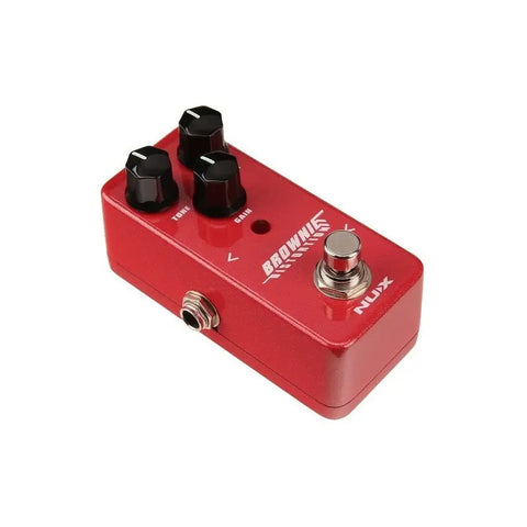 Nux Nds-2 Brownie Pedal Distorsión Británica Guitarra Eléctrica Rojo