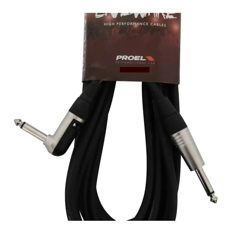 Proel Lwgc120lu06 Cable Guitarra Instrumento Angulo 6 Metros
