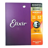 Cuerdas De Guitarra Acústica Elixir Nanoweb 11-52 Orig. Eeuu