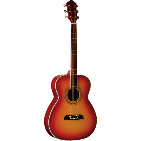 Guitarra Acústica Estilo Folk Cereza Oscar Schmidt Of2 Csb Cherry Sunburst Diestro