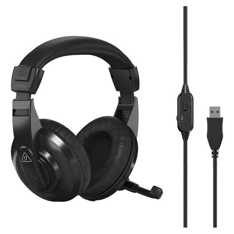 Audífonos Profesionales Usb Con Micrófono Behringer Hpm1100u Negro