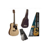 Paquete Guitarra Electroacústica Natural Washburn Ad5cepack
