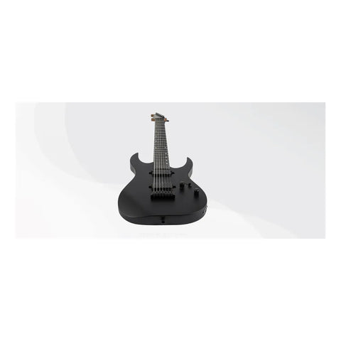 Guitarra Eléctrica 7 Cuerdas Spira Guitars S-407 Satin Black Diestro Negro