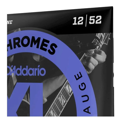 Cordas Para Guitarra D'addario Xl Chromes Ecg25 012 - 052