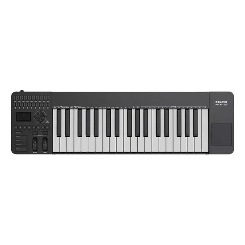 Teclado Controlador Midi Nux Ntk-37 De 37 Teclas Semipesadas Con Faders Y Trackpad