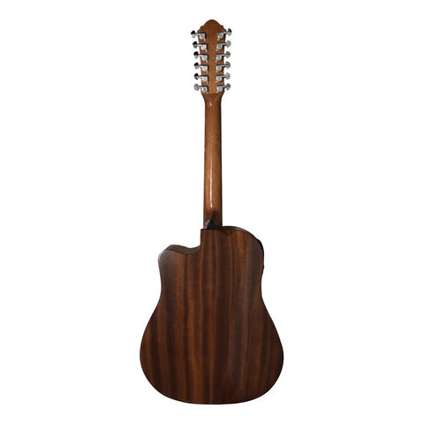 Guitarra Electroacustica La Sevillana Tx-1200ceq Tsb Texana Sombreada Diestro Palo De Rosa